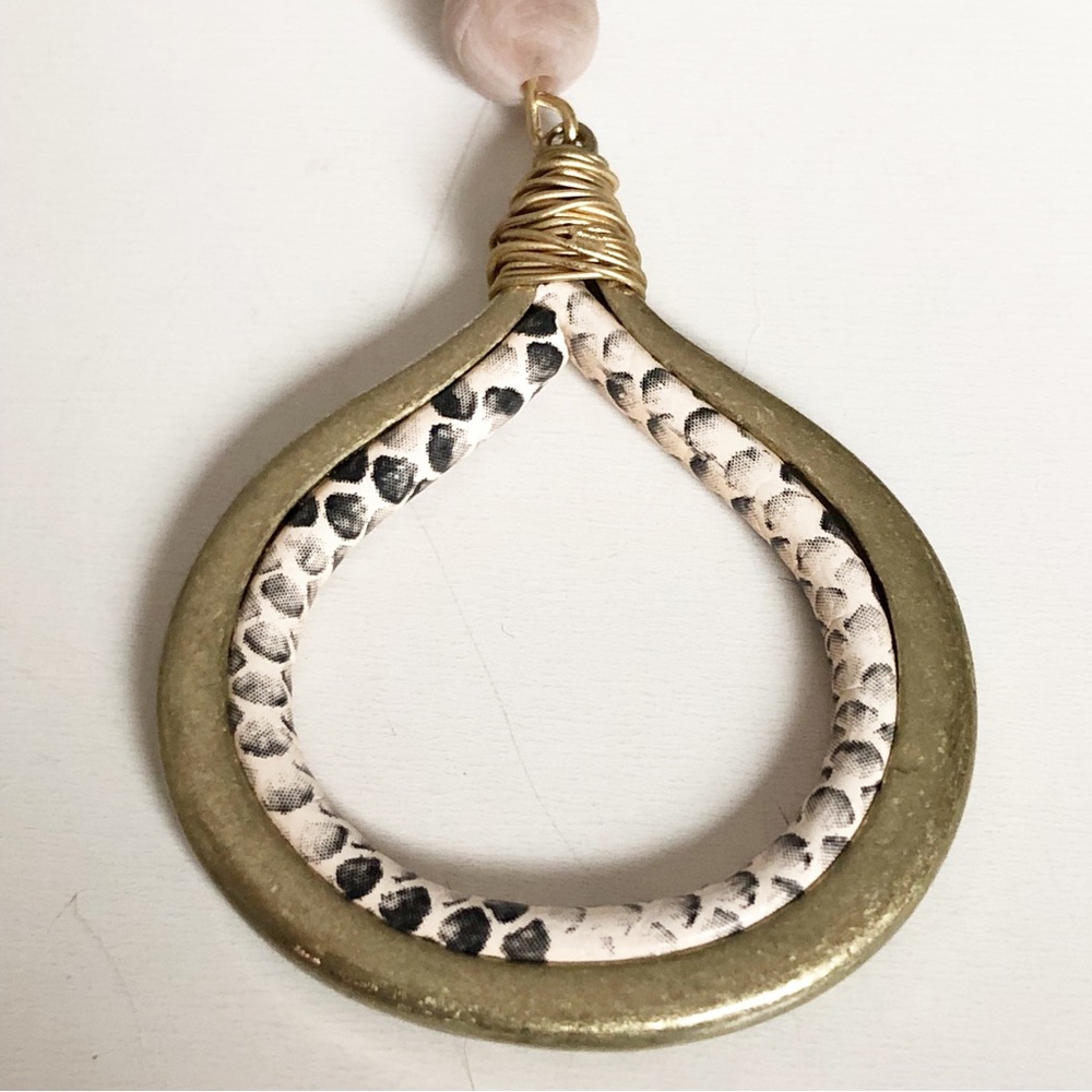 PREMIER DESIGNS River Valley Statement Necklace Gold Tone - Picture 9 of 15